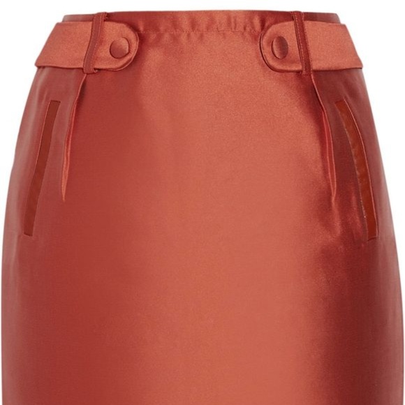 Raoul Rust leather trimmed skirt - Picture 4 of 5